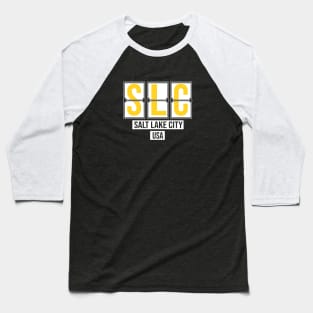 SLC - Salt Lake City Airport Code Souvenir or Gift Shirt Baseball T-Shirt